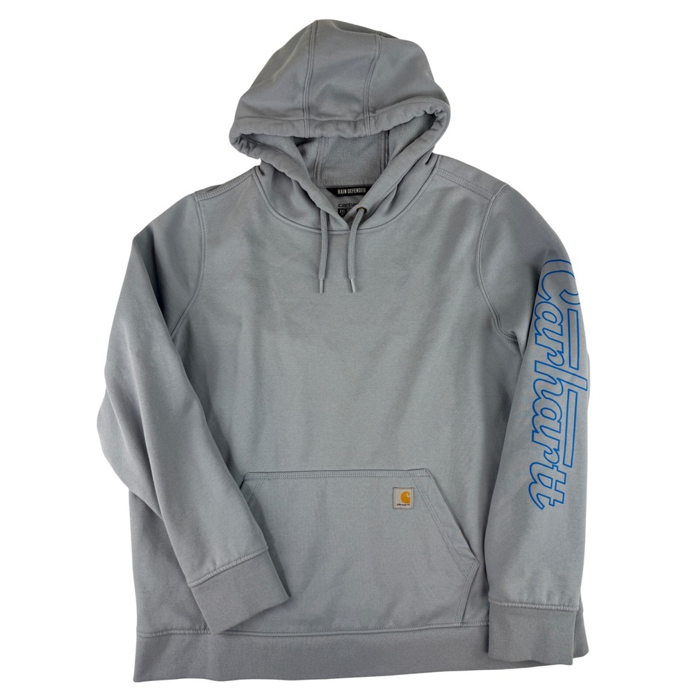 Carhartt Hoodie Women XXL Rain Defender Relaxed Fit TS5996-W Logo Sleeve